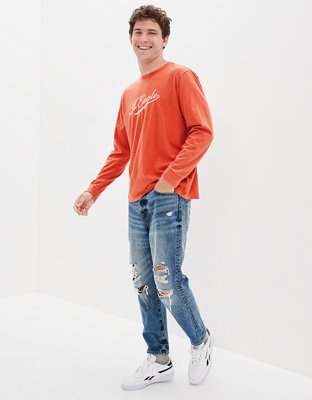 AE Super Soft Long-Sleeve Graphic T-Shirt