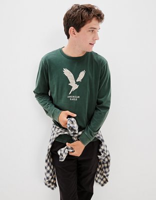 AE Super Soft Long-Sleeve Graphic T-Shirt