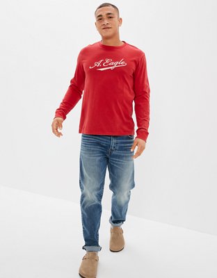 AE Super Soft Long-Sleeve Graphic T-Shirt