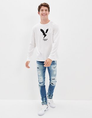 AE Super Soft Long-Sleeve Graphic T-Shirt