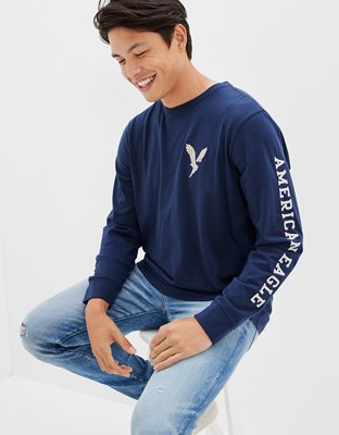 AE Super Soft Long-Sleeve Graphic T-Shirt