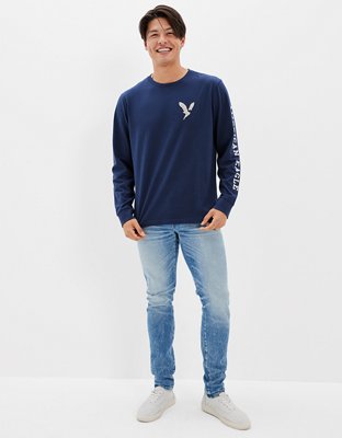 AE Super Soft Long-Sleeve Graphic T-Shirt