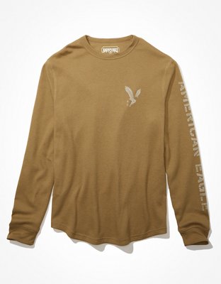 AE Super Soft Long-Sleeve Graphic Thermal Shirt | American Eagle