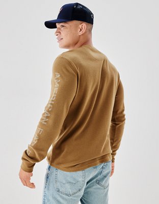 AE Super Soft Long-Sleeve Graphic Thermal Shirt | American Eagle