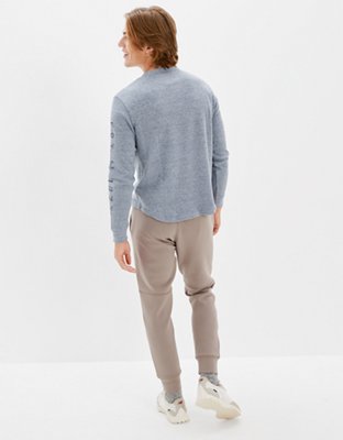 Мужские рубашки American Eagle AE Super Soft Long-Sleeve Graphic Thermal Shirt — фото 2