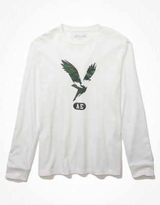 AE Super Soft Long-Sleeve Graphic T-Shirt