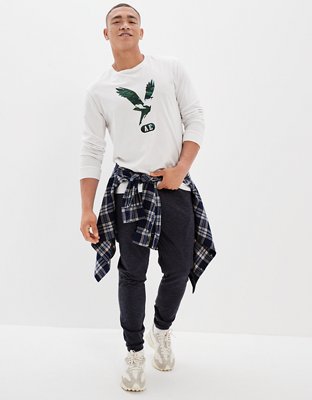 AE Super Soft Long-Sleeve Graphic T-Shirt