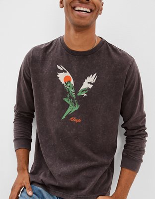 AE Super Soft Long-Sleeve Graphic T-Shirt