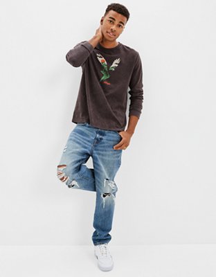 AE Super Soft Long-Sleeve Graphic T-Shirt