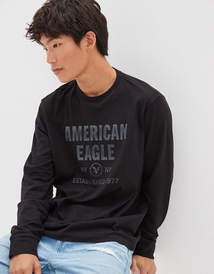 AE Super Soft Long-Sleeve Graphic T-Shirt