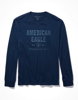 AE Super Soft Long-Sleeve Graphic T-Shirt
