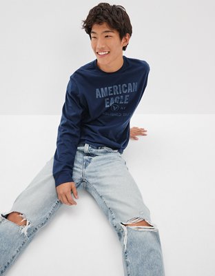 AE Super Soft Long-Sleeve Graphic T-Shirt