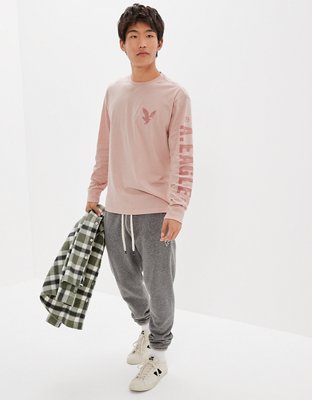 AE Super Soft Long-Sleeve Graphic T-Shirt