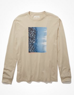 AE Super Soft Long-Sleeve Graphic T-Shirt