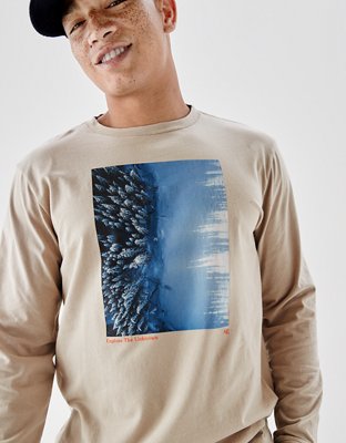 AE Super Soft Long-Sleeve Graphic T-Shirt
