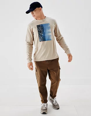 AE Super Soft Long-Sleeve Graphic T-Shirt