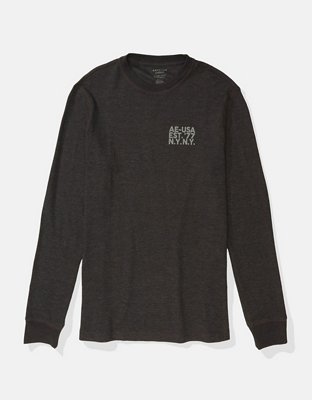 AE Long-Sleeve Logo Graphic Thermal Shirt