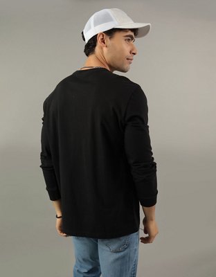 AE Long-Sleeve Logo Graphic T-Shirt