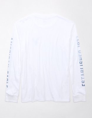 AE Long-Sleeve Logo Graphic T-Shirt