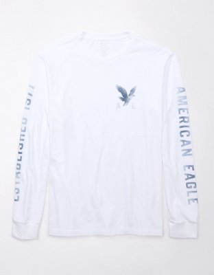 AE Long-Sleeve Logo Graphic T-Shirt