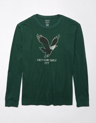 AE Long-Sleeve Logo Graphic T-Shirt