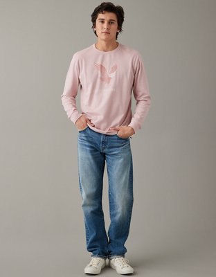 AE Long-Sleeve Logo Graphic T-Shirt