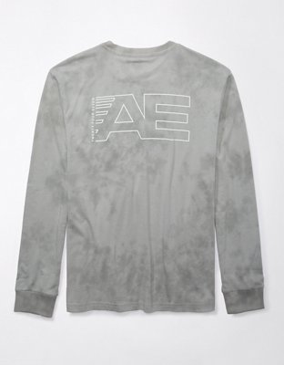 AE 24/7 Tie-Dye Graphic Long-Sleeve T-Shirt