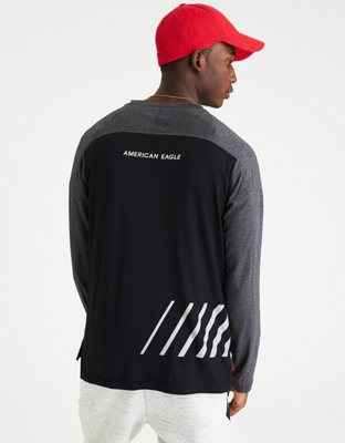 Мужские футболки American Eagle AE Active Long-Sleeve Graphic T-Shirt — фото 3