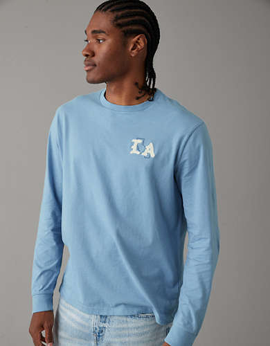 AE Super Soft Long-Sleeve City Graphic T-Shirt