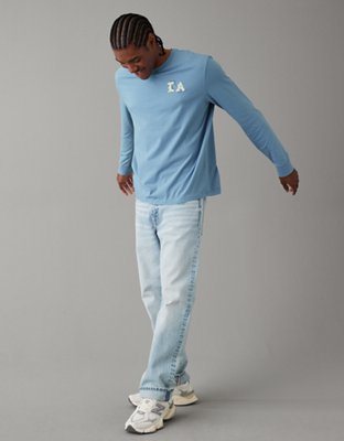 Мужские футболки American Eagle AE Long-Sleeve City Graphic T-Shirt — фото 4