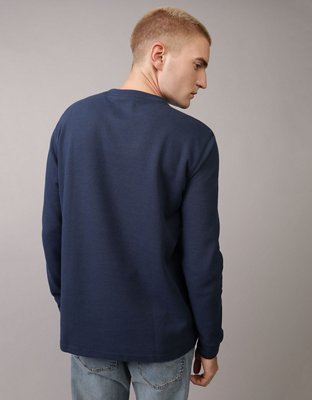 AE Long-Sleeve Logo Graphic Thermal T-Shirt