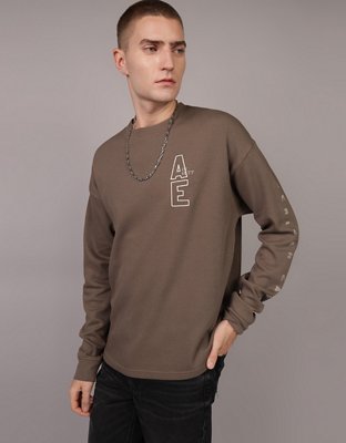 AE T-shirt Térmica Manga Larga Extragrande y Elevada con Gráfico con Logotipo