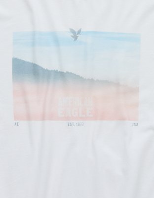 T-shirt de mangas largas con gráfico AE