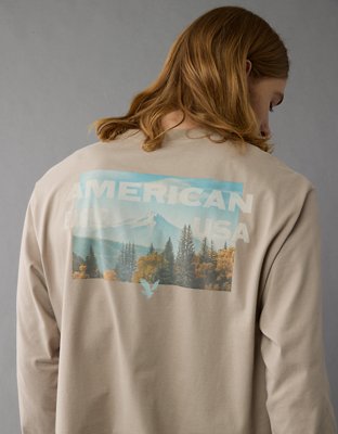 T-shirt de mangas largas con gráfico AE