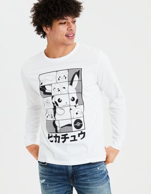 Мужские футболки American Eagle AE Long-Sleeve Pokémon Graphic T-Shirt — фото 2