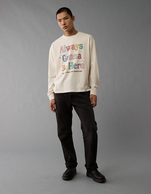 Мужские футболки American Eagle AE Pride Long-Sleeve Graphic T-Shirt — фото 5