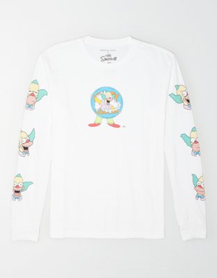 AE x The Simpsons Krusty Graphic Long-Sleeve T-Shirt