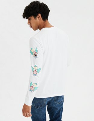 Мужские футболки American Eagle AE x The Simpsons Krusty Graphic Long-Sleeve T-Shirt — фото 4
