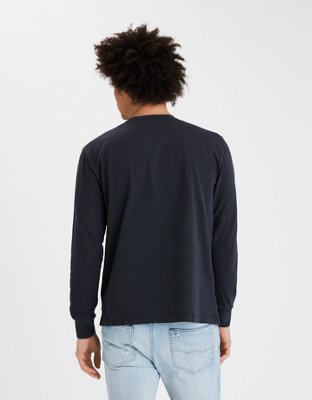 Мужские футболки American Eagle AE Vintage Wash Long-Sleeve Graphic T-Shirt — фото 3