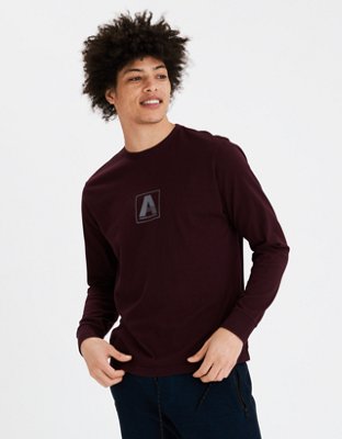 Мужские футболки American Eagle AE Long-Sleeve Reflective Graphic T-Shirt — фото 3