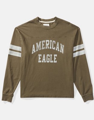 AE Long Sleeve Graphic Football T-Shirt