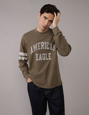 AE Long Sleeve Graphic Football T-Shirt