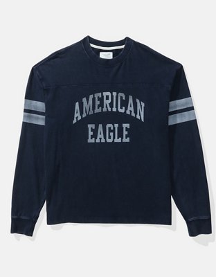 AE Long Sleeve Graphic Football T-Shirt