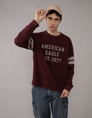 AE Long Sleeve Graphic Football T-Shirt