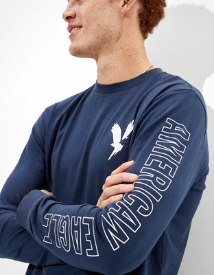 AE Super Soft Long-Sleeve Graphic T-Shirt