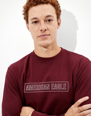 AE Super Soft Long-Sleeve Graphic T-Shirt