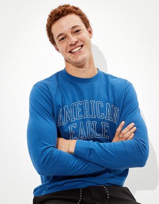 AE Super Soft Long-Sleeve Graphic T-Shirt