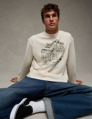 AE Boxy Long Sleeve Graphic T-Shirt