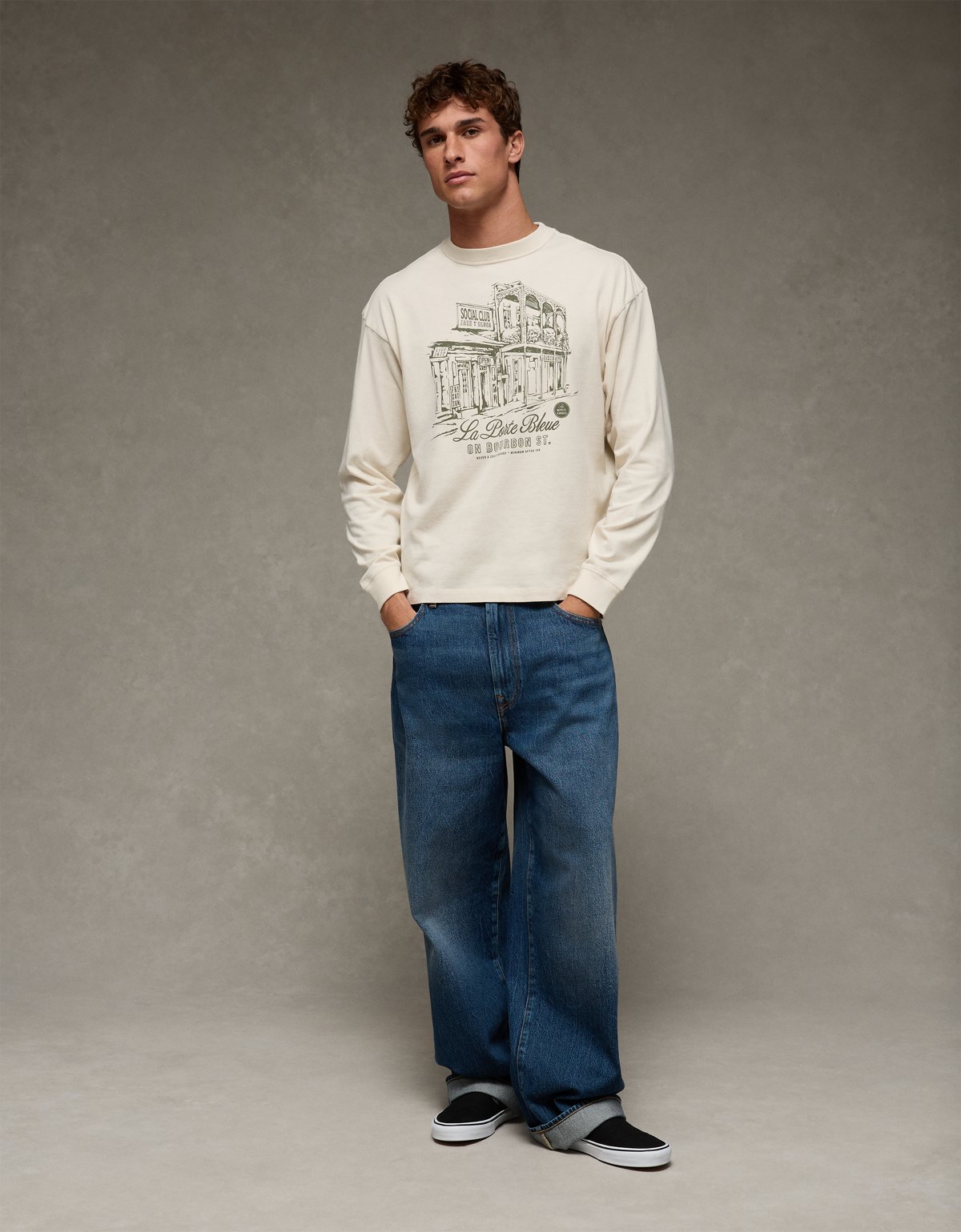 AE Boxy Long Sleeve Graphic T-Shirt - image 5