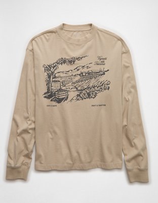AE Boxy Long Sleeve Graphic T-Shirt